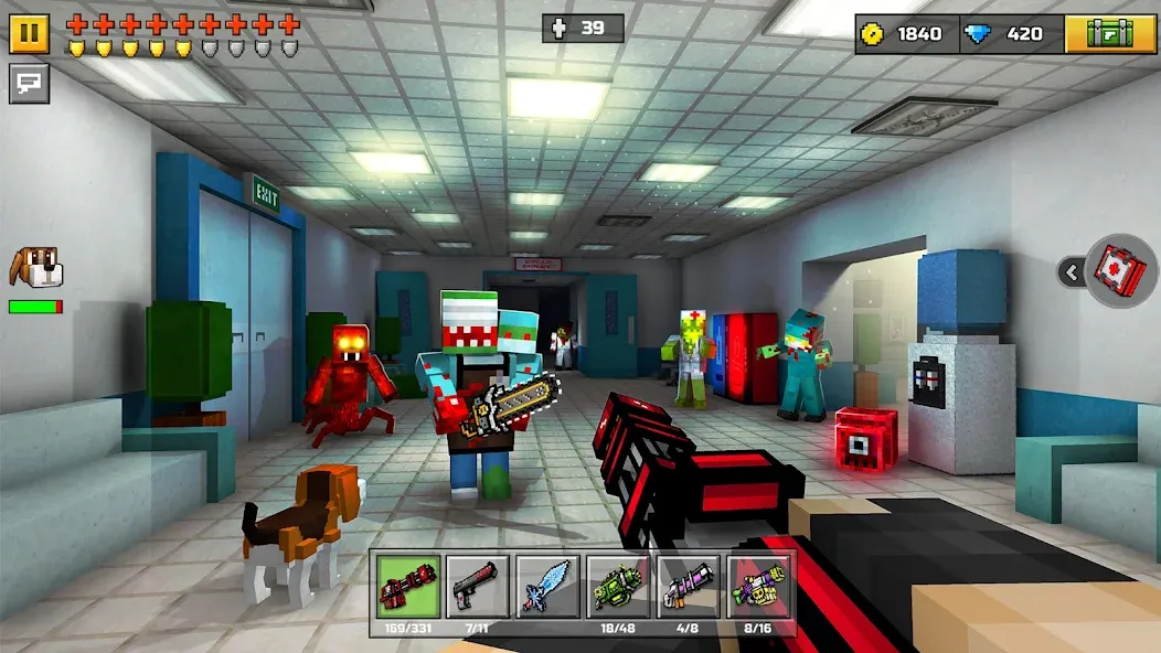 Pixel Gun 3D - FPS Shooter (Пиксельный пистолет 3Д)  [МОД Бесконечные монеты] Screenshot 4