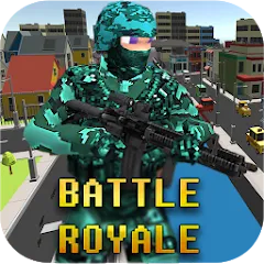 Взломанная Pixel Combat: Battle Royale (Пиксельный бой)  [МОД Много денег] - стабильная версия apk на Андроид