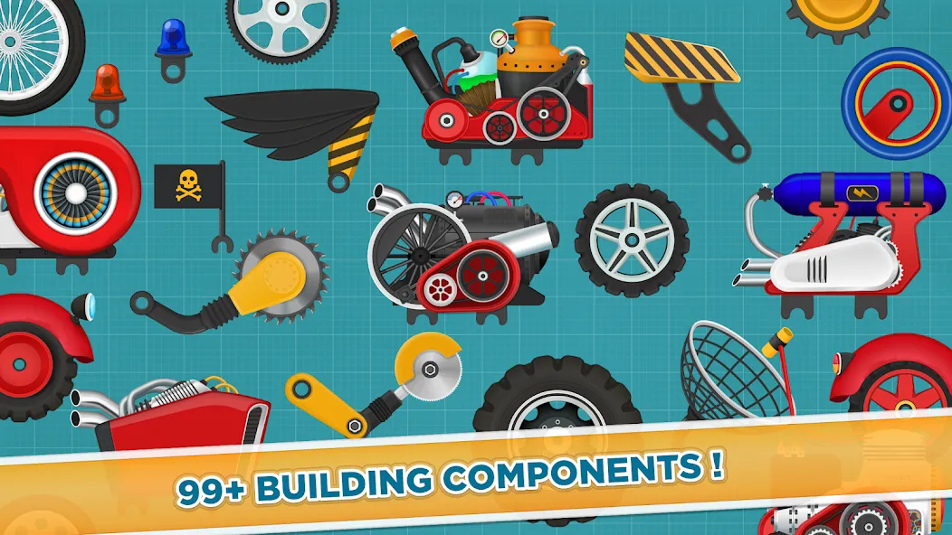 Car Builder & Racing for Kids  [МОД Бесконечные деньги] Screenshot 5