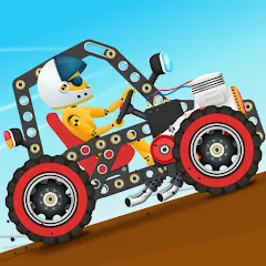 Скачать взломанную Car Builder & Racing for Kids  [МОД Бесконечные деньги] - последняя версия apk на Андроид