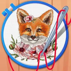 Скачать взломанную Cross Stitch Coloring Art (Кроссстич окрашивание искусства)  [МОД Unlimited Money] - последняя версия apk на Андроид