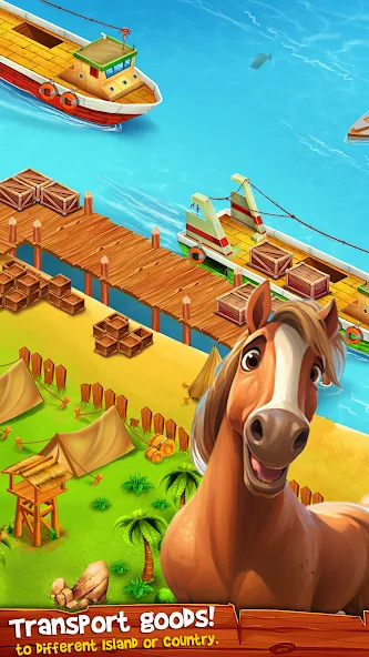 Country Valley Farming Game (Парадайз Хей Фарм Айленд)  [МОД Много денег] Screenshot 5