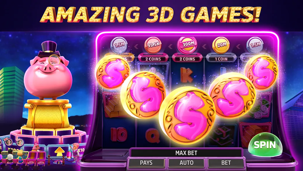 POP! Slots™ Vegas Casino Games  [МОД Бесконечные монеты] Screenshot 4