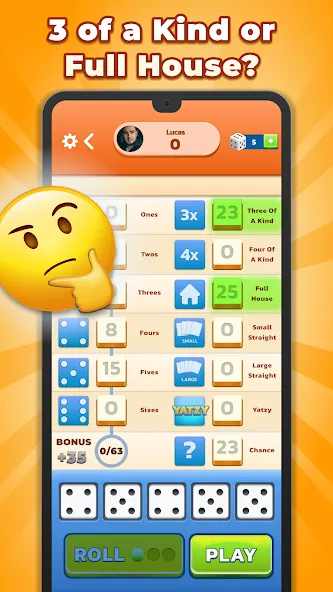 Yatzy - Fun Classic Dice Game (Ятзи)  [МОД Mega Pack] Screenshot 4