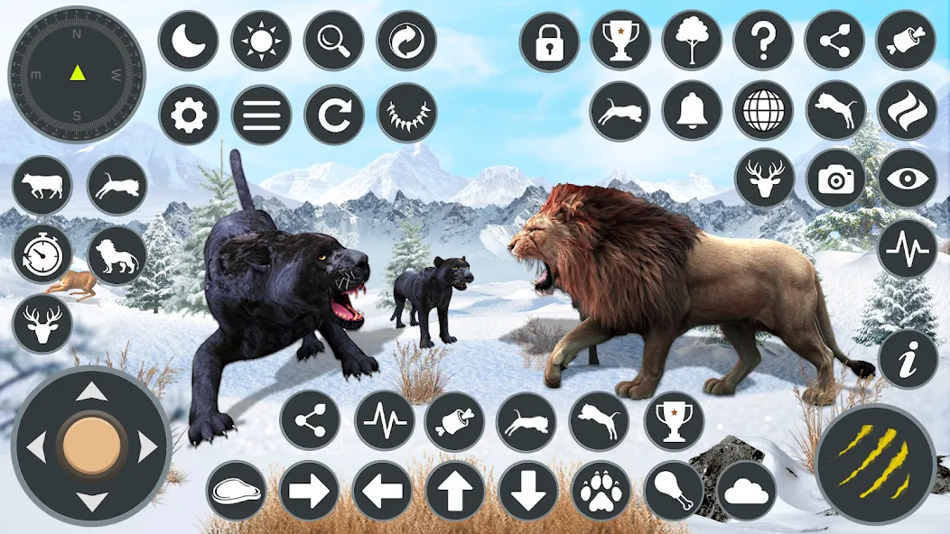 Wild Black Panther Games  [МОД Много монет] Screenshot 2