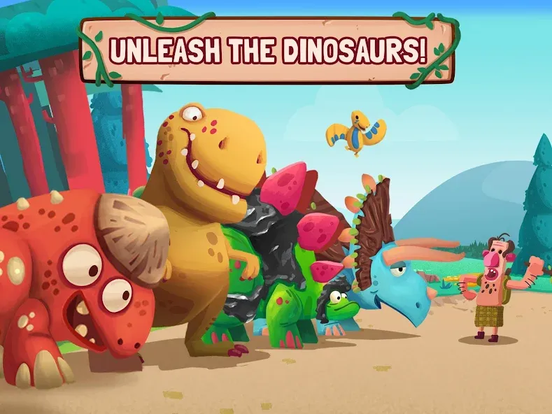 Dino Bash: Dinosaur Battle (Дино Баш)  [МОД Бесконечные монеты] Screenshot 2