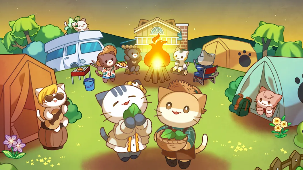 Cat Forest - Healing Camp  [МОД Unlocked] Screenshot 1