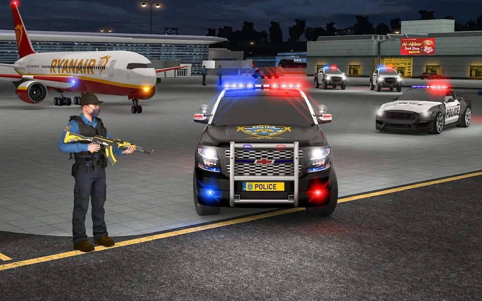 City Police Car Driving Games  [МОД Бесконечные монеты] Screenshot 4