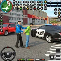 Скачать взломанную City Police Car Driving Games  [МОД Бесконечные монеты] - полная версия apk на Андроид