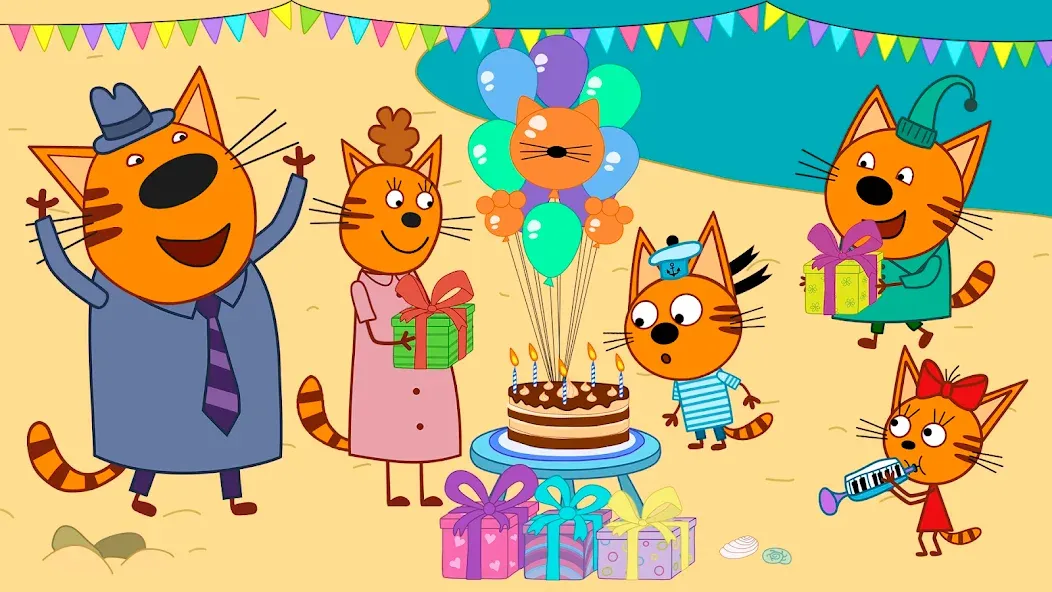 Kid-E-Cats: Kids birthday  [МОД Много монет] Screenshot 5