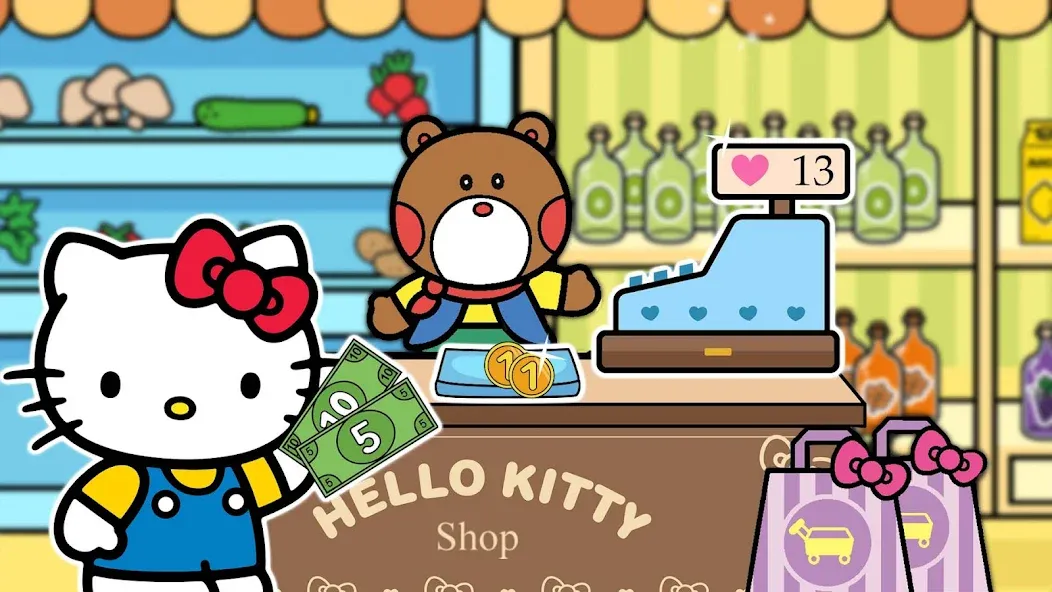 Hello Kitty: Kids Supermarket (Хеллоу Китти)  [МОД Бесконечные деньги] Screenshot 3