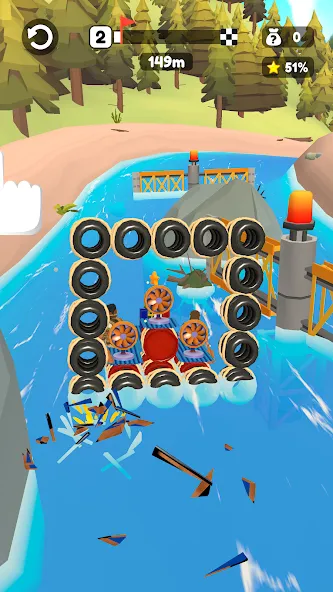 Raft Racing (ДИУАфтинг)  [МОД Unlimited Money] Screenshot 4