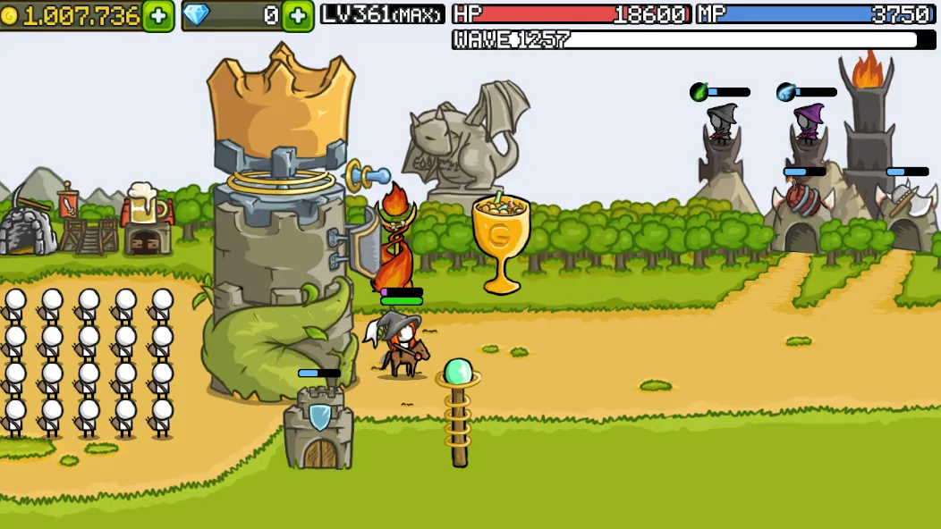 Grow Castle - Tower Defense (Гроу Касл)  [МОД Меню] Screenshot 5