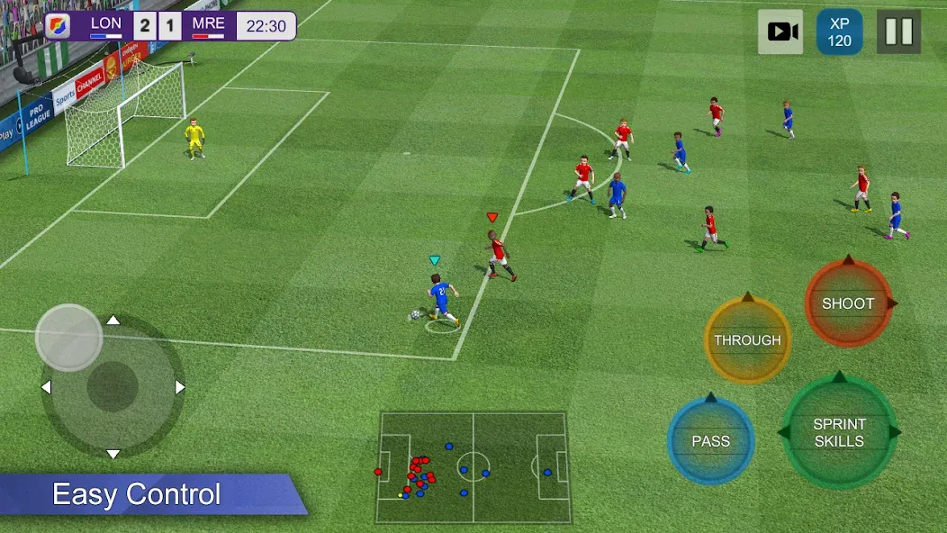 Pro League Soccer (Про лига футбола)  [МОД Меню] Screenshot 1