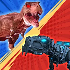 Скачать взлом Dinosaur Monster Fight Battle (Бамбам Монстр Против 100 Дверей)  [МОД Меню] - последняя версия apk на Андроид