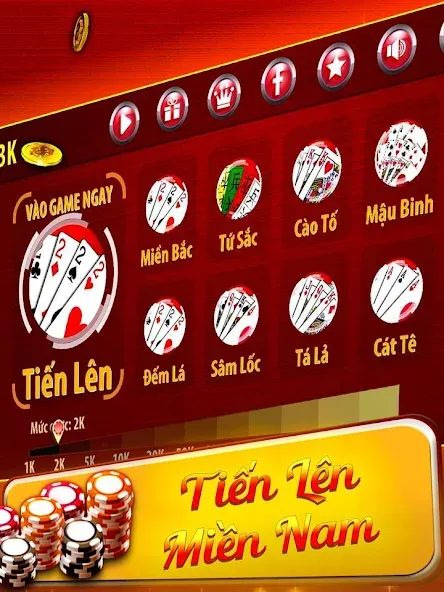 Tiến Lên Miền Nam - Tien Len  [МОД Unlimited Money] Screenshot 1