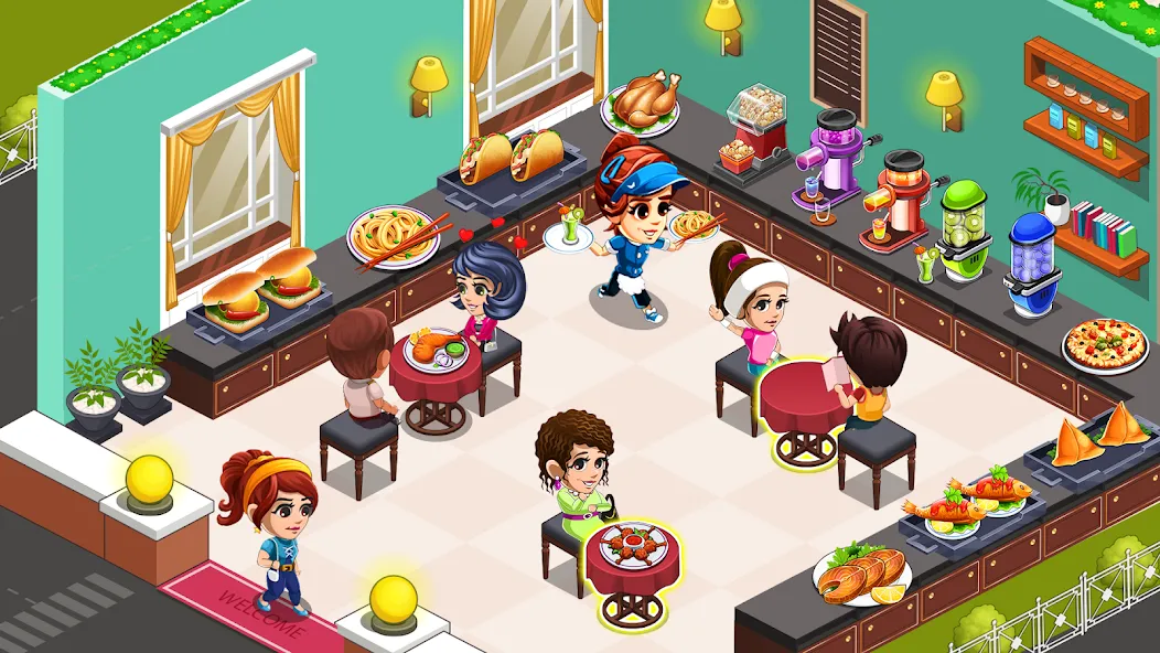 Cooking Restaurant Kitchen (Кукинг Ресторан Китчен)  [МОД Меню] Screenshot 1