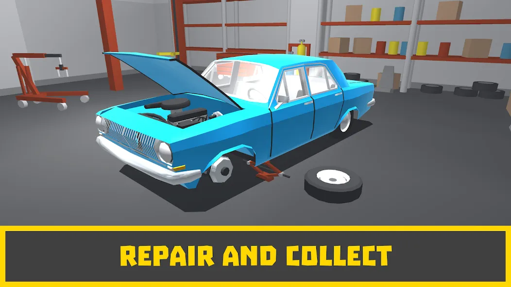 Retro Garage - Car Mechanic  [МОД Menu] Screenshot 1