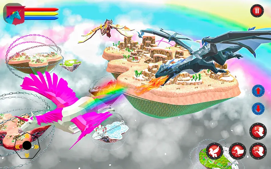 Flying Unicorn Pegasus Games  [МОД Unlimited Money] Screenshot 1