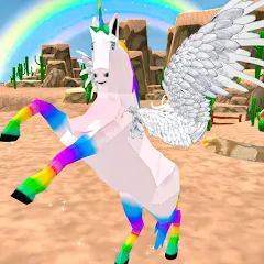 Взломанная Flying Unicorn Pegasus Games  [МОД Unlimited Money] - последняя версия apk на Андроид