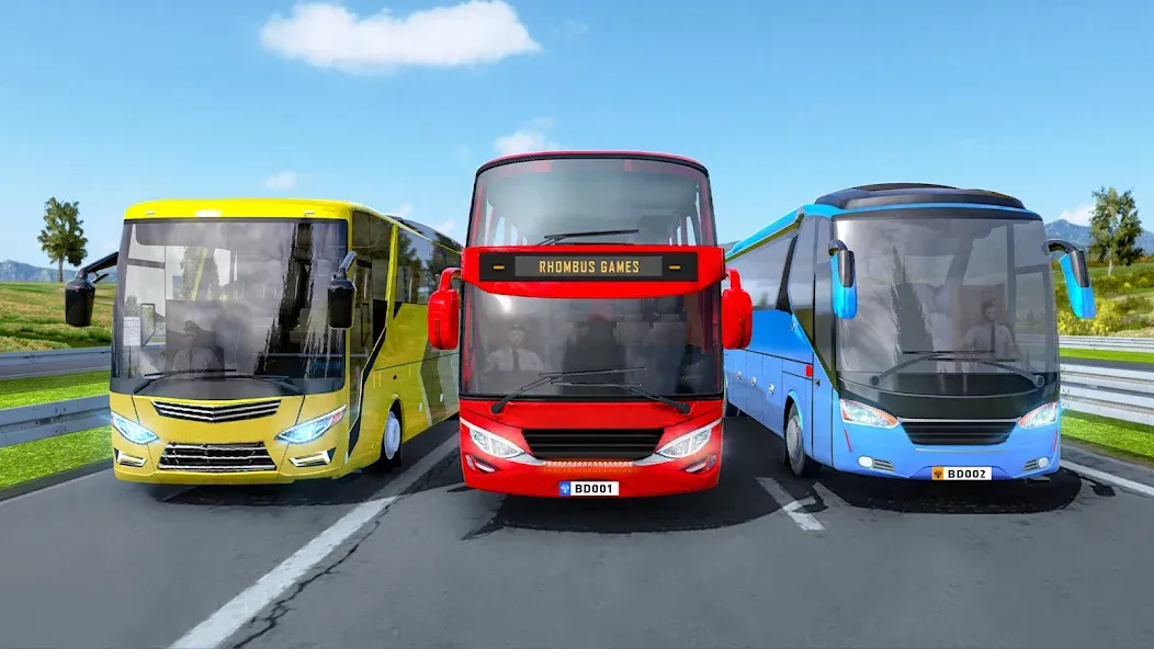 Highway Bus Simulator Bus Game  [МОД Unlimited Money] Screenshot 1