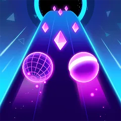 Взлом Rolling Twins: Music Ball Rush (Роллинг Твинс)  [МОД Mega Pack] - полная версия apk на Андроид