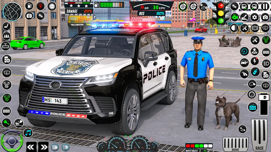 US Police Car Parking - King  [МОД Бесконечные монеты] Screenshot 1