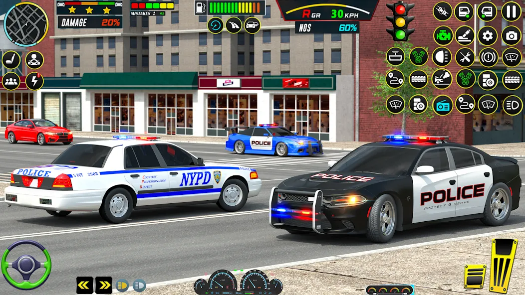 US Police Car Parking - King  [МОД Бесконечные монеты] Screenshot 3