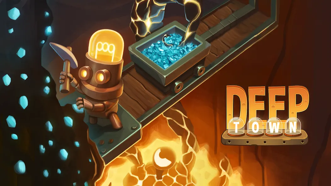 Deep Town: Idle Mining Tycoon (Дип Таун)  [МОД Бесконечные деньги] Screenshot 1