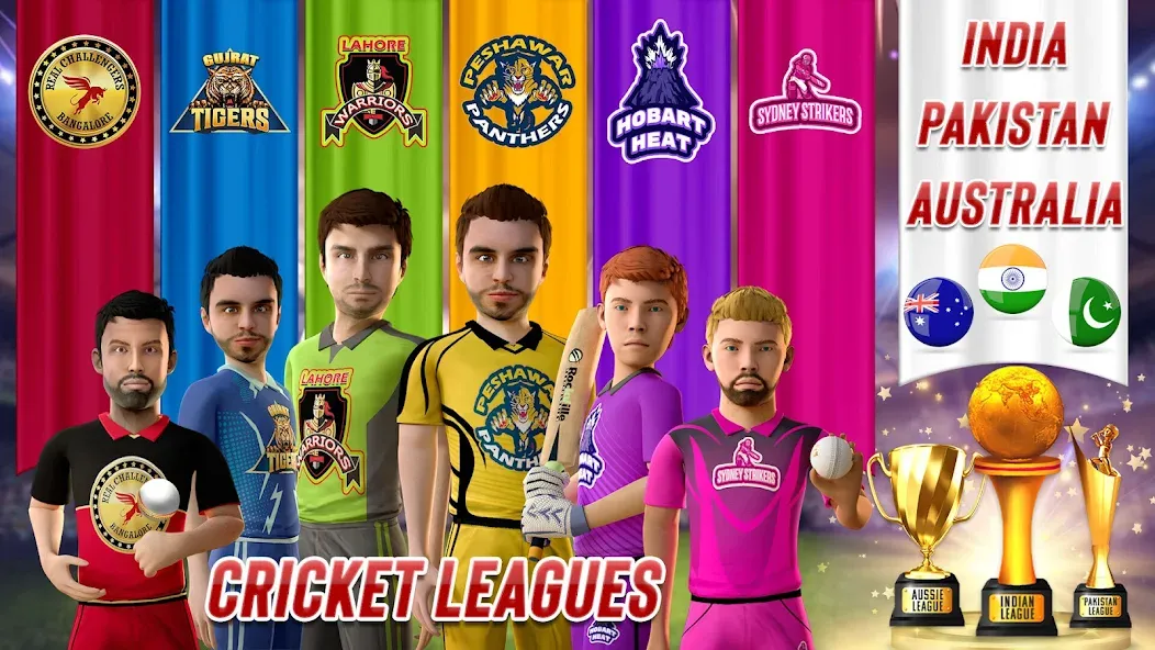 RVG Real World Cricket Game 3D (РВГ Реальная Мировая Крикетная Игра 3D)  [МОД Mega Pack] Screenshot 5