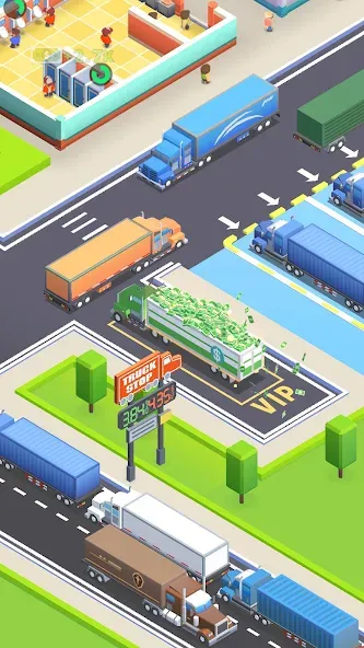 Travel Center Tycoon  [МОД Бесконечные монеты] Screenshot 1