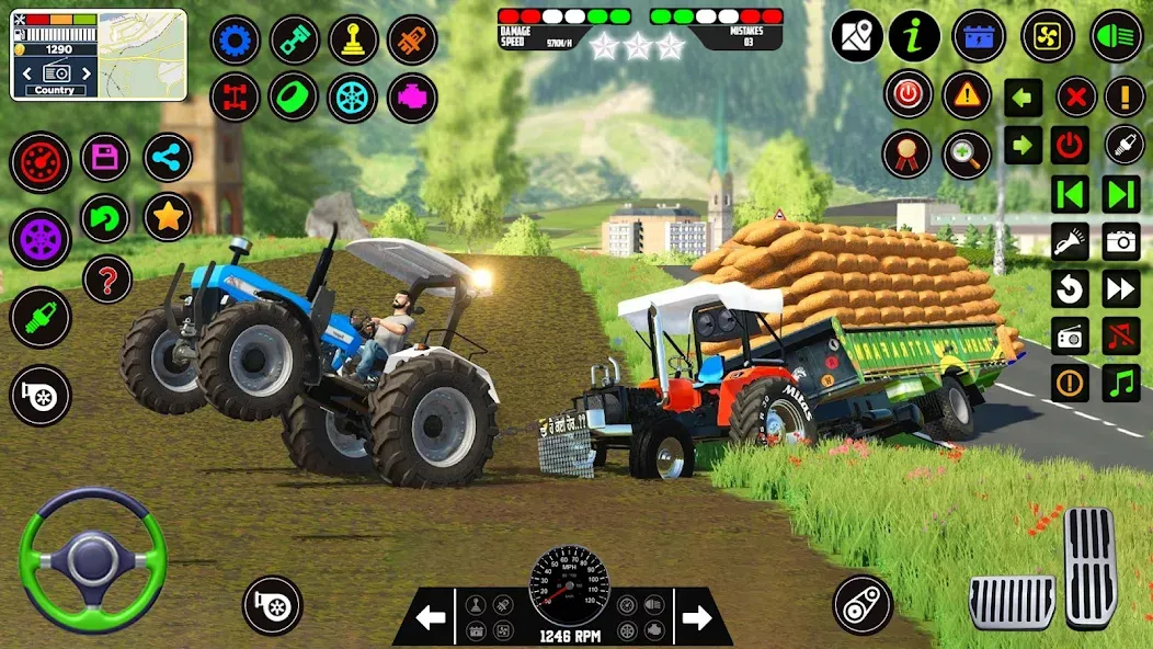 Indian Tractor Farming Games  [МОД Меню] Screenshot 1