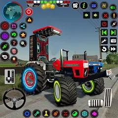 Взломанная Indian Tractor Farming Games  [МОД Меню] - последняя версия apk на Андроид