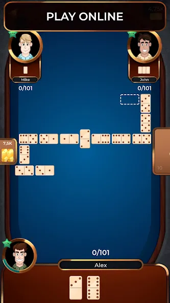 Dominoes Online  [МОД Много денег] Screenshot 1