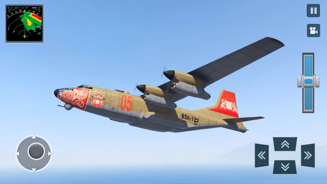 Real Plane Flying Simulator  [МОД Много денег] Screenshot 2