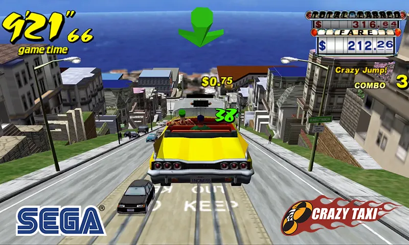 Crazy Taxi Classic (Крейзи Такси Классик)  [МОД Много денег] Screenshot 1