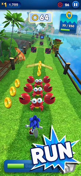 Sonic Dash - Endless Running (Соник Дэш)  [МОД Unlimited Money] Screenshot 1