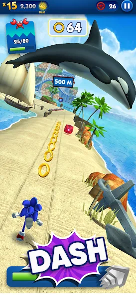 Sonic Dash - Endless Running (Соник Дэш)  [МОД Unlimited Money] Screenshot 2