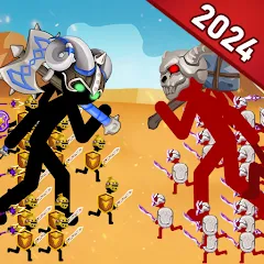 Взломанная Stick Dynasty (Стритмен Баттл Уор)  [МОД Unlocked] - стабильная версия apk на Андроид