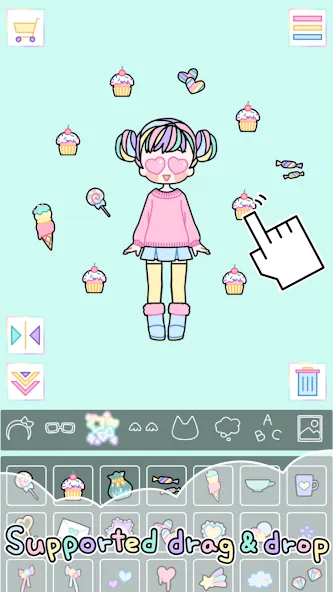 Pastel Girl : Dress Up Game  [МОД Menu] Screenshot 3