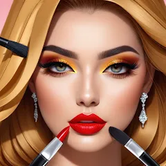 Взломанная Fashion Artist: Makeup Game  [МОД Меню] - стабильная версия apk на Андроид