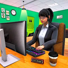 Взломанная Virtual HR Manager Job Games  [МОД Menu] - стабильная версия apk на Андроид