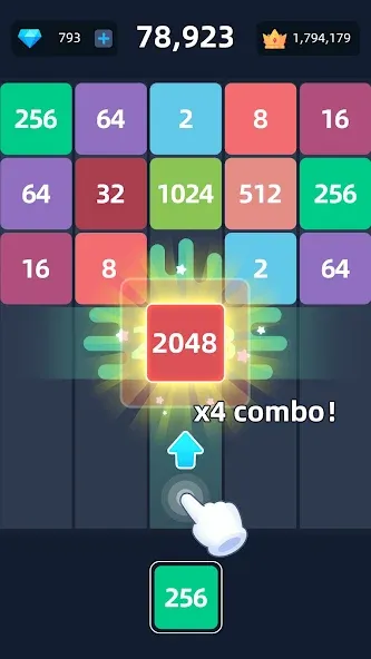 2048™ Merge Block Puzzle (Слияние блочных головоломок)  [МОД Много денег] Screenshot 4