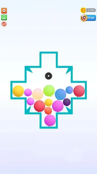 Bounce and pop - Puff Balloon  [МОД Menu] Screenshot 1