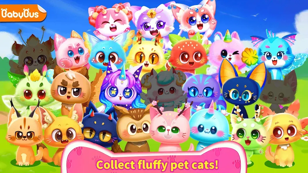 Little Panda's Cat Game  [МОД Бесконечные монеты] Screenshot 1