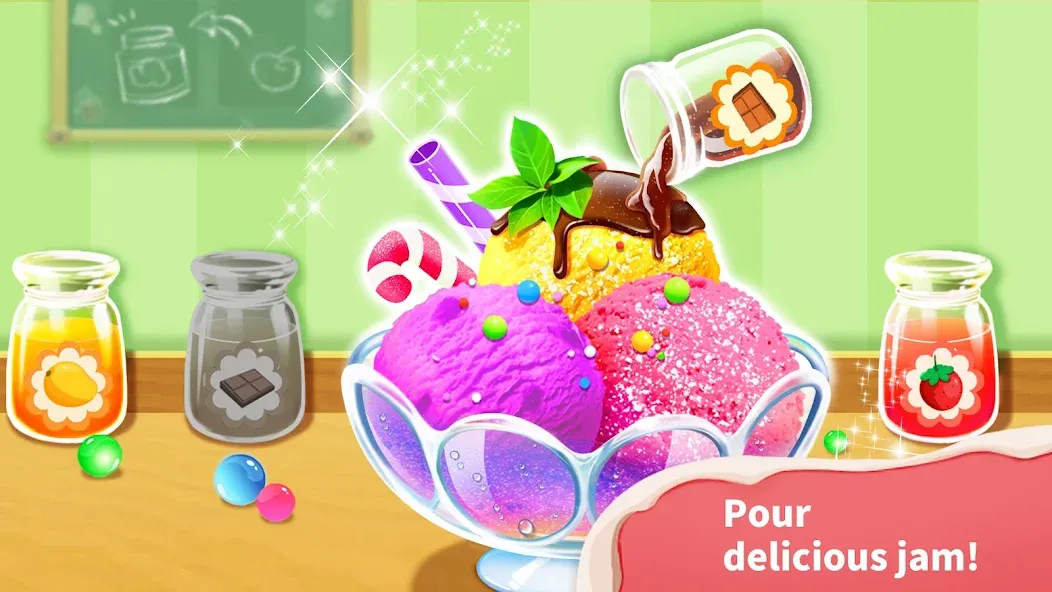 Baby Panda’s Ice Cream Shop  [МОД Unlimited Money] Screenshot 2