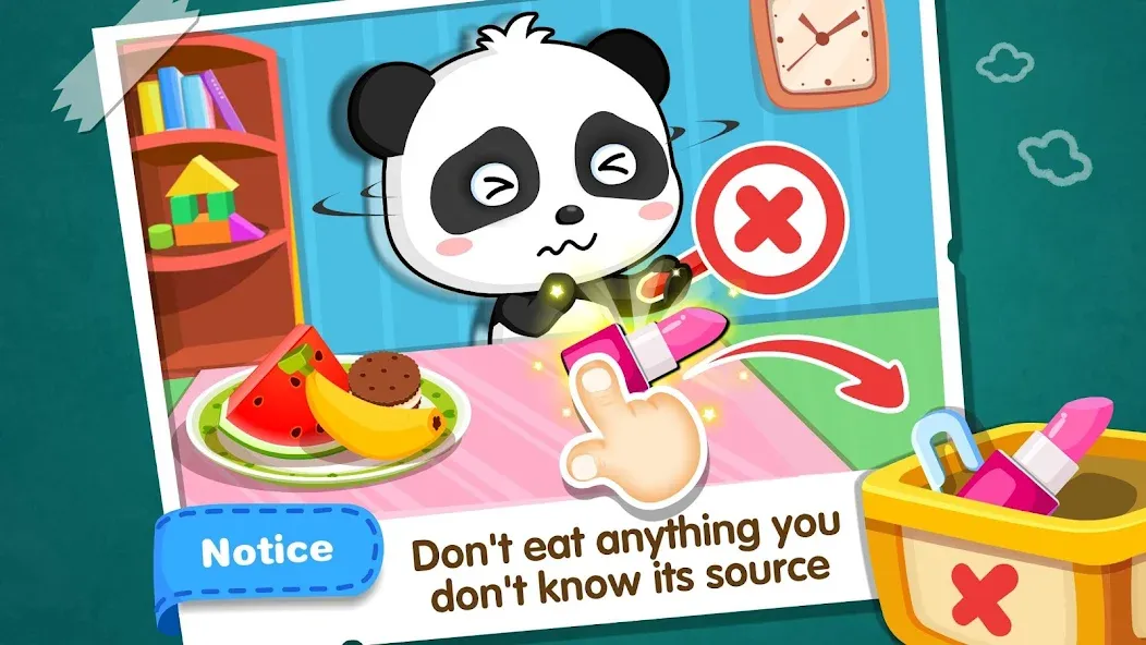 Baby Panda Home Safety  [МОД Много монет] Screenshot 2