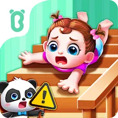 Взломанная Baby Panda Home Safety  [МОД Много монет] - стабильная версия apk на Андроид