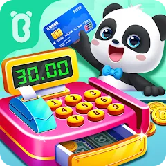 Скачать взломанную Baby Panda's Supermarket  [МОД Mega Pack] - полная версия apk на Андроид