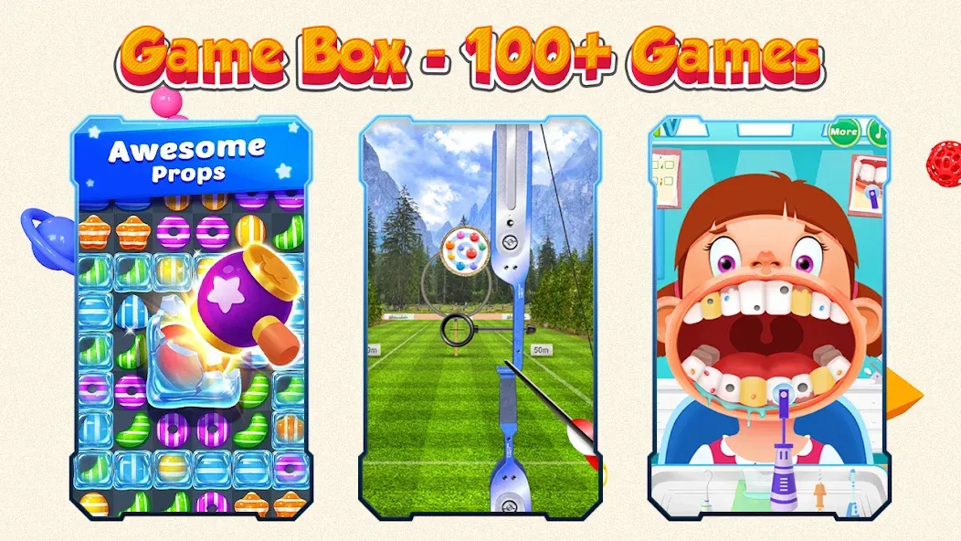 Game Box - 100+ Games (Гейм Бокс)  [МОД Много монет] Screenshot 2